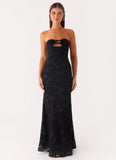 Lunar Maxi Dress Black