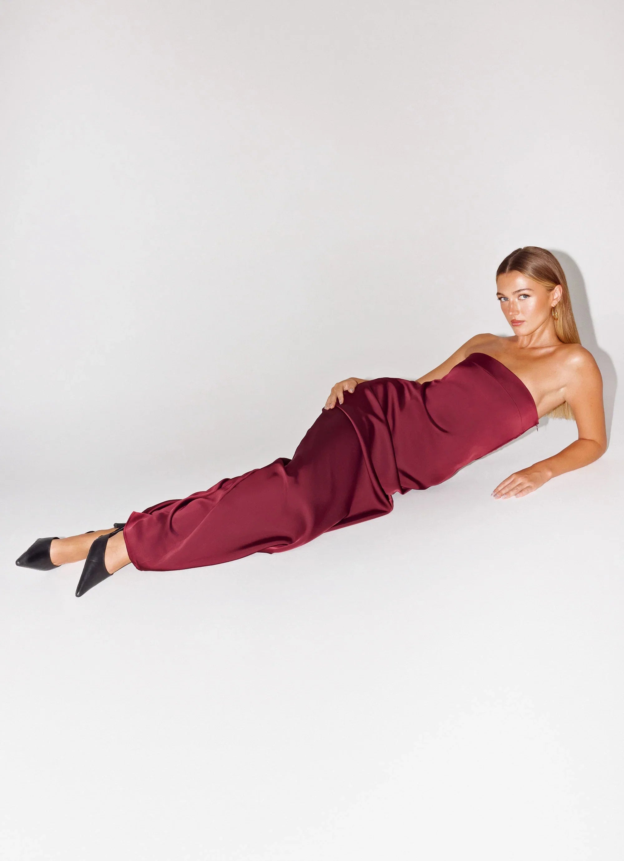Jiana Maxi Dress Merlot