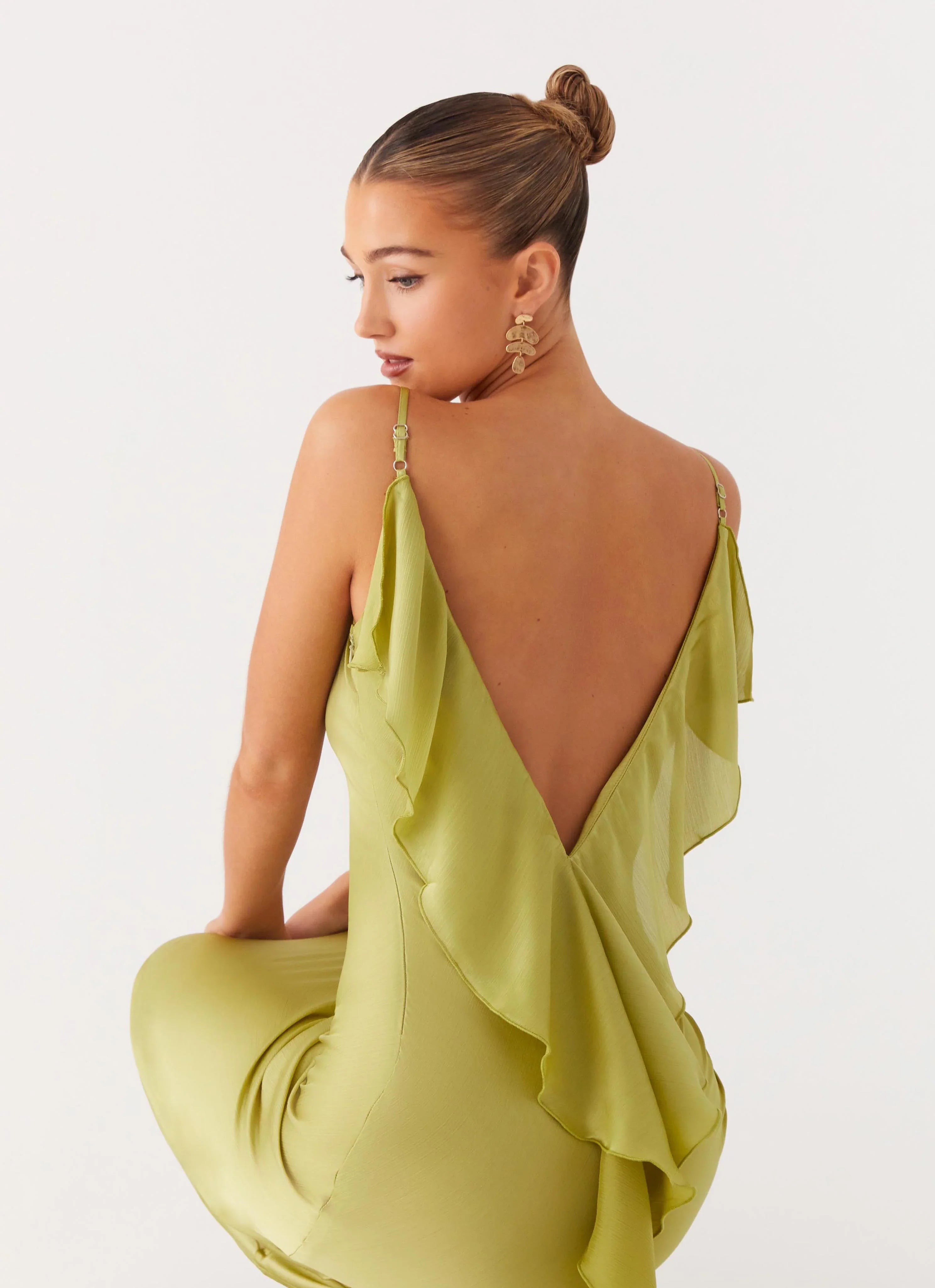 Jade Escape Maxi Dress Lime