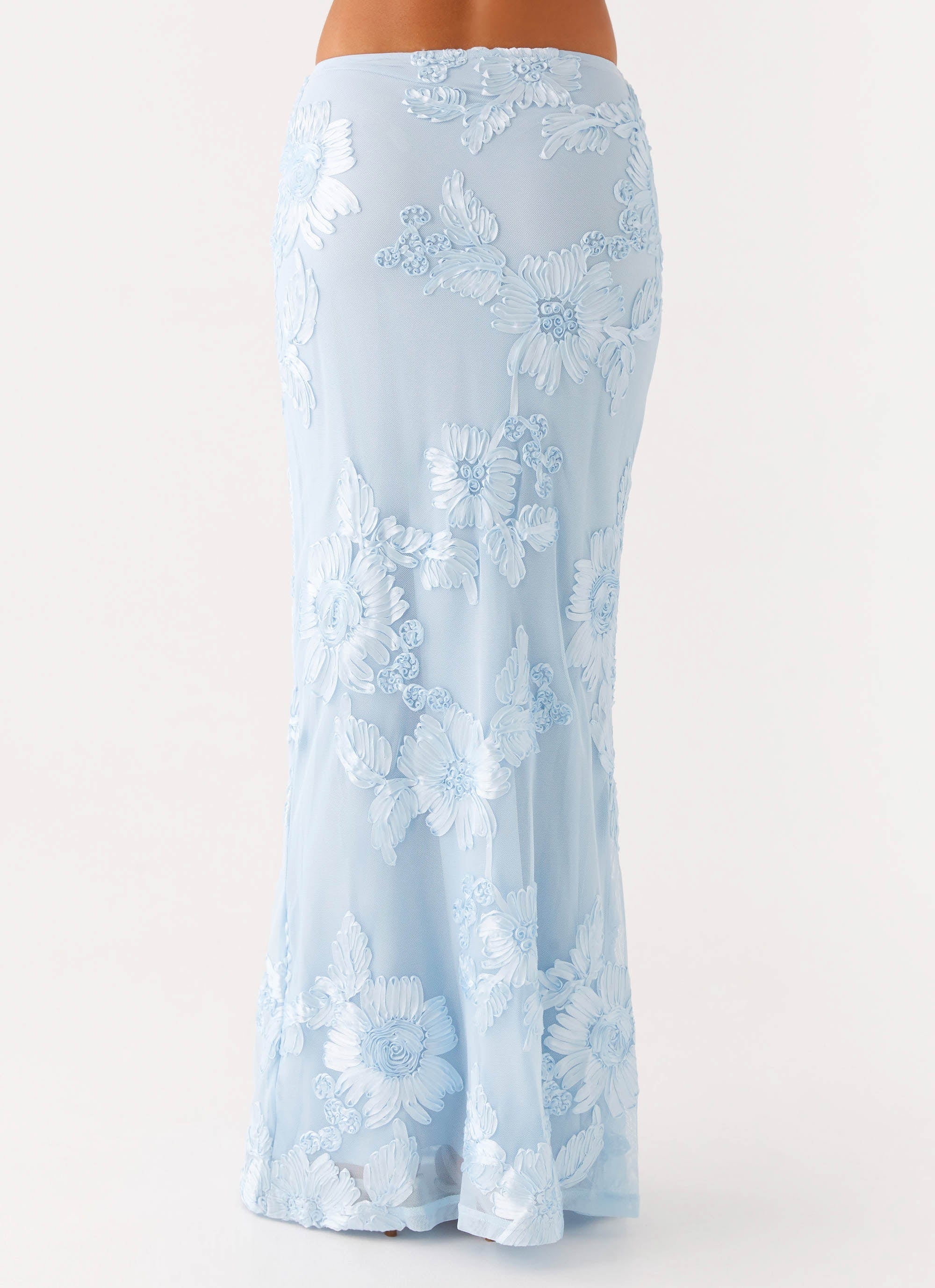 Radiate Maxi Skirt Blue