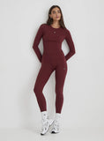 Burgundy 4th Branded Legging