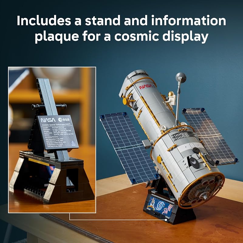 LEGO Icons Hubble Space Telescope 11382 Building Sets for Adults Ages 18 Space Model Decor Home Office or Book Shelf Display 1252 pieces Gift Idea
