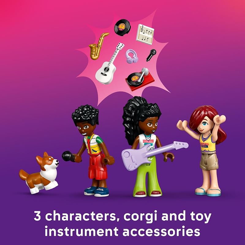 LEGO Friends Music Store Apartment Building Set Interactive Storytelling Playset for Girls Boys Ages 7 Includes Marimba the Corgi Toy Gift Idea for Birthdays and Music Lovers 42653