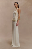 Bowie Low Rise Knit Maxi Skirt Ivory