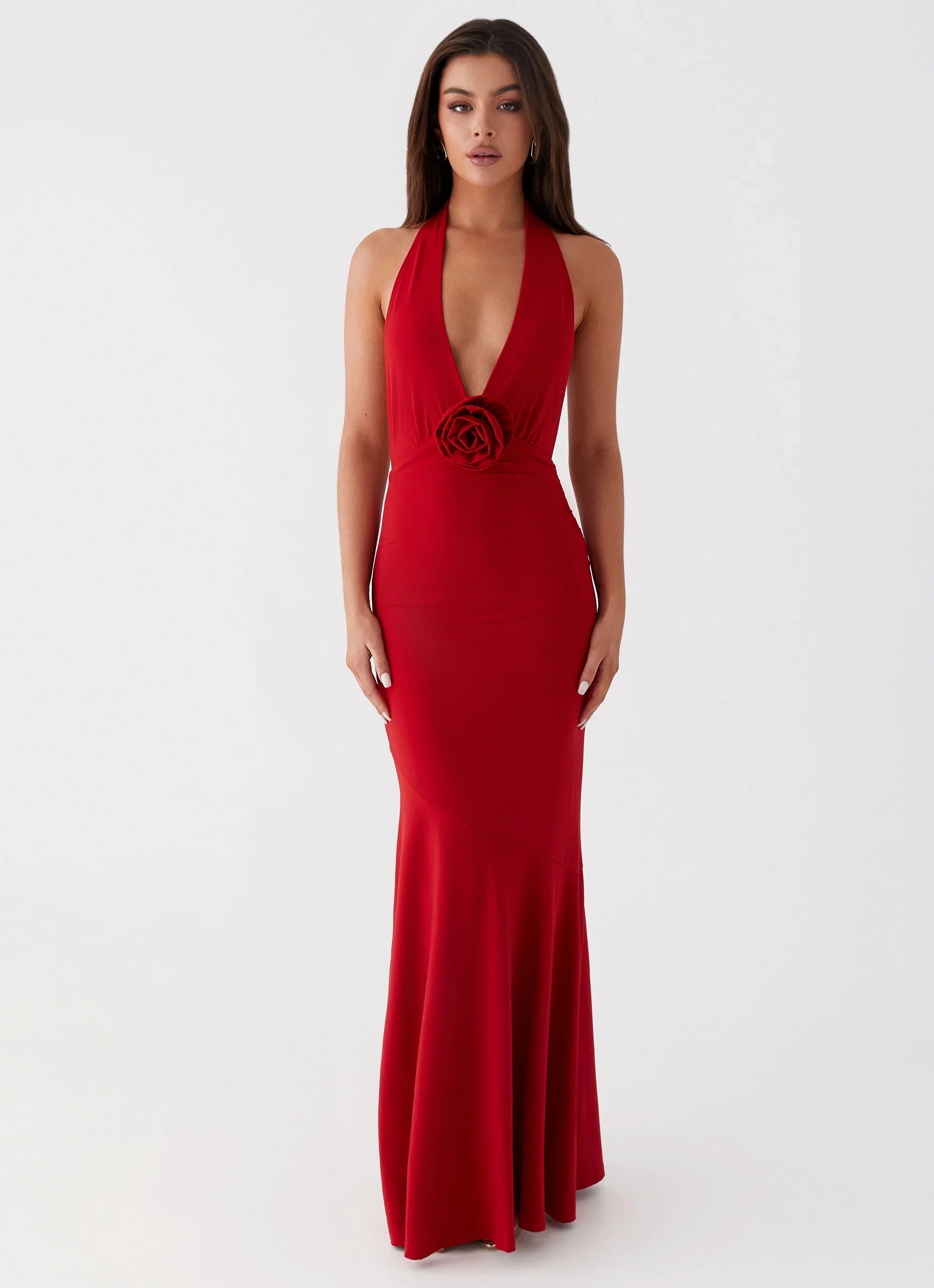 Eliza Rose Maxi Dress Red
