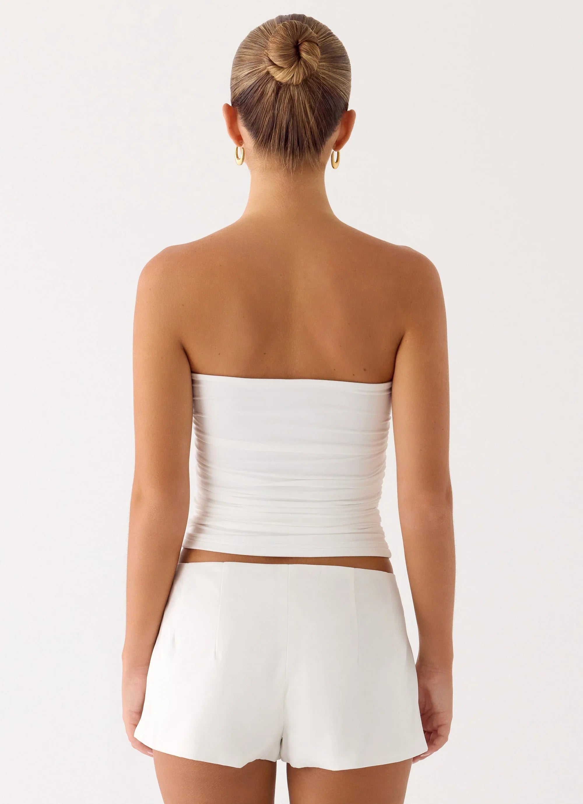 Doja Strapless Top White