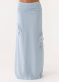 Fleur Power Maxi Skirt Blue