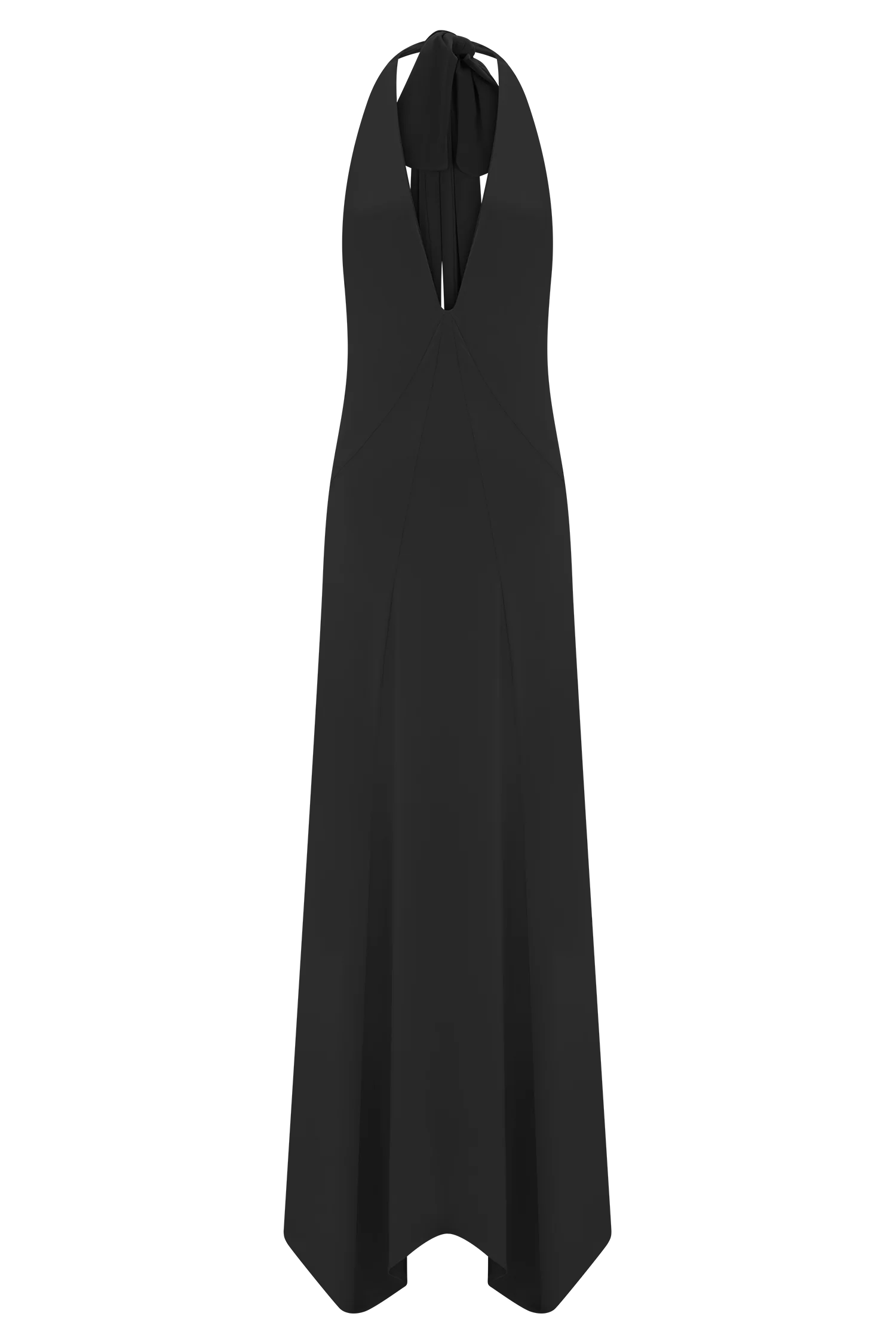Juliet Slinky Maxi Dress With Scarf Black