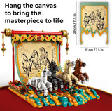 LEGO Spring Festival Galloping Horse Canvas Kids Building Toy Year of the Horse Toy for Girls Boys Ages 10 Buildable Chinese New Year Decoration Gift Idea for Birthdays Families 80119