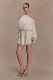 Minna Halter Mini Dress Opal White
