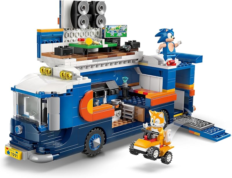 LEGO Sonic the Hedgehog Team Sonic Command Truck Building Toy Pretend Play Vehicle W 5 Figures for Boys Girls Ages 8 Toy Building Blocks for Kids Gift Idea for Birthdays 77006