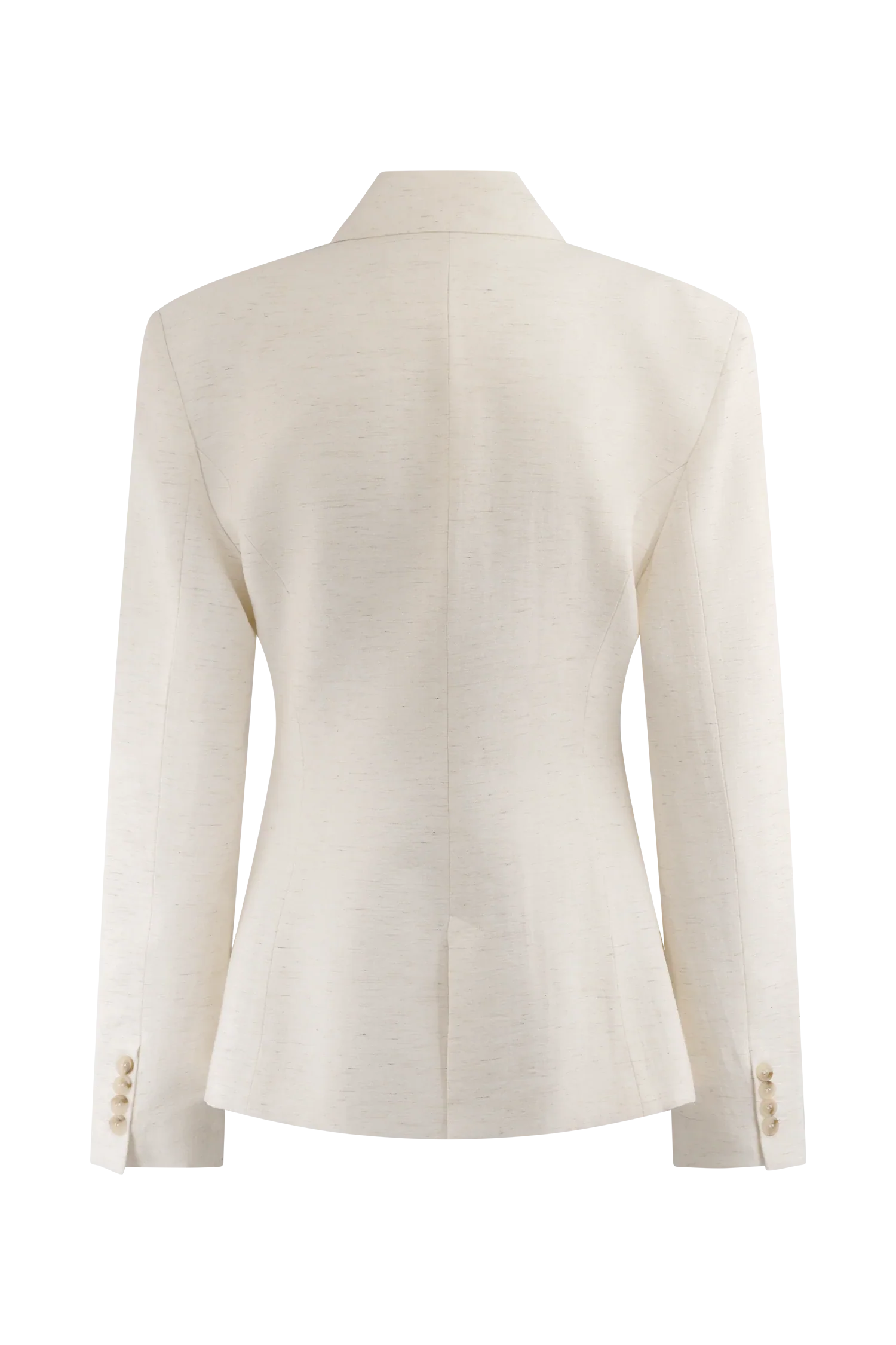 Jameson Cinched Linen Blazer Oat Marle