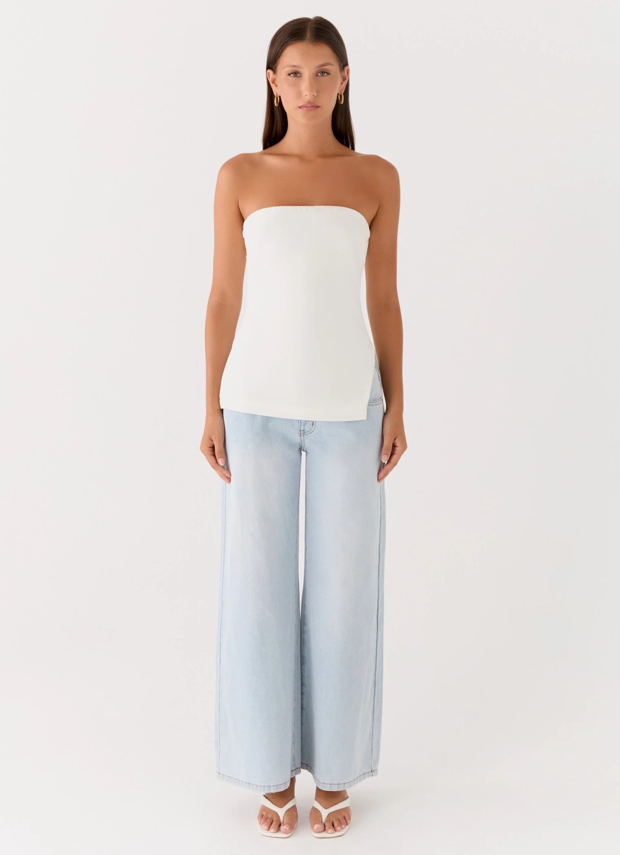 Midnight Glance Top White