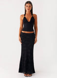 Starlit Maxi Skirt Black