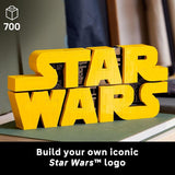 LEGO Star Wars Brick Built Star Wars Logo Building Set for Adults 18 Star Wars Gift Idea for Birthdays Collectible DIY Model Kit Home Decor Idea for Fans of The Movie Series 75407