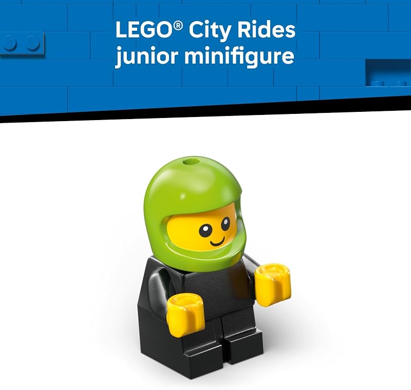 LEGO City Rides Gaming Race Car Building Toy for Kids Pretend Play Set for Boys Girls Ages 5 Toy Car W Racecar Driver Minifigure Gift Idea for Birthdays 60484