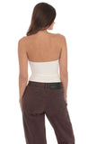 Keyhole Buckle Top in Ivory