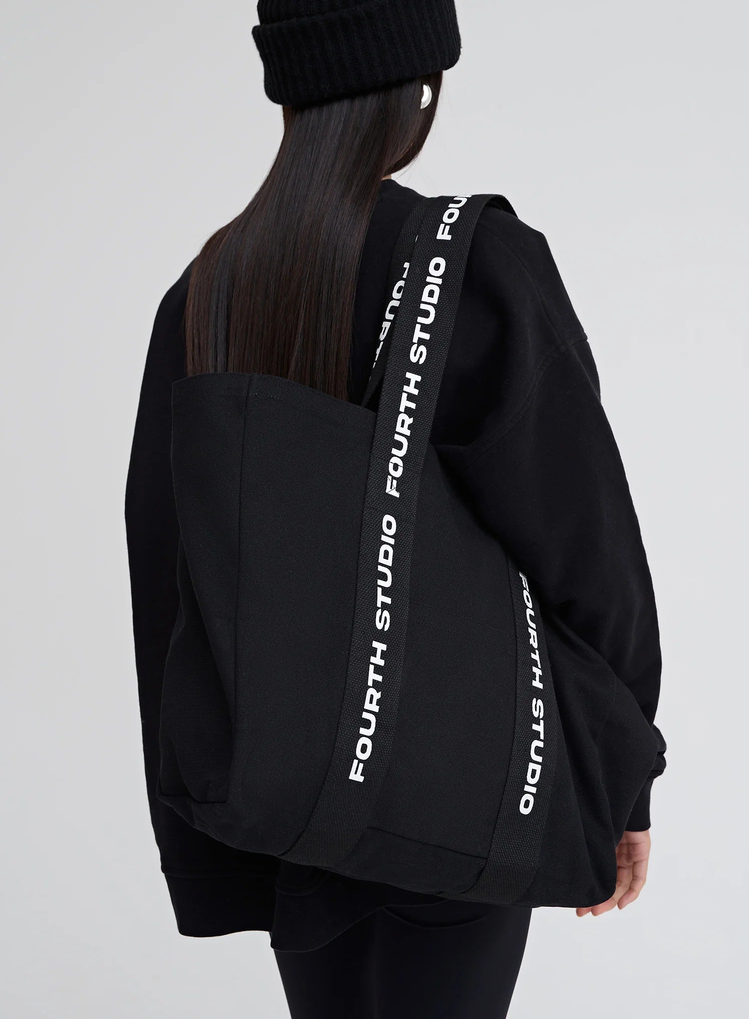 Black Fourth Studio Branded Strap Tote Bag