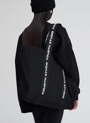Black Fourth Studio Branded Strap Tote Bag