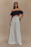 Autumn Maxi Skirt White