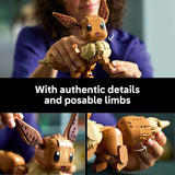 LEGO Pokémon Eevee Collectible Building Set for Adults Ages 18 Posable Pokémon Figure for Display Desk Bookshelf or Home Office Decor Gift for Men Women 72151