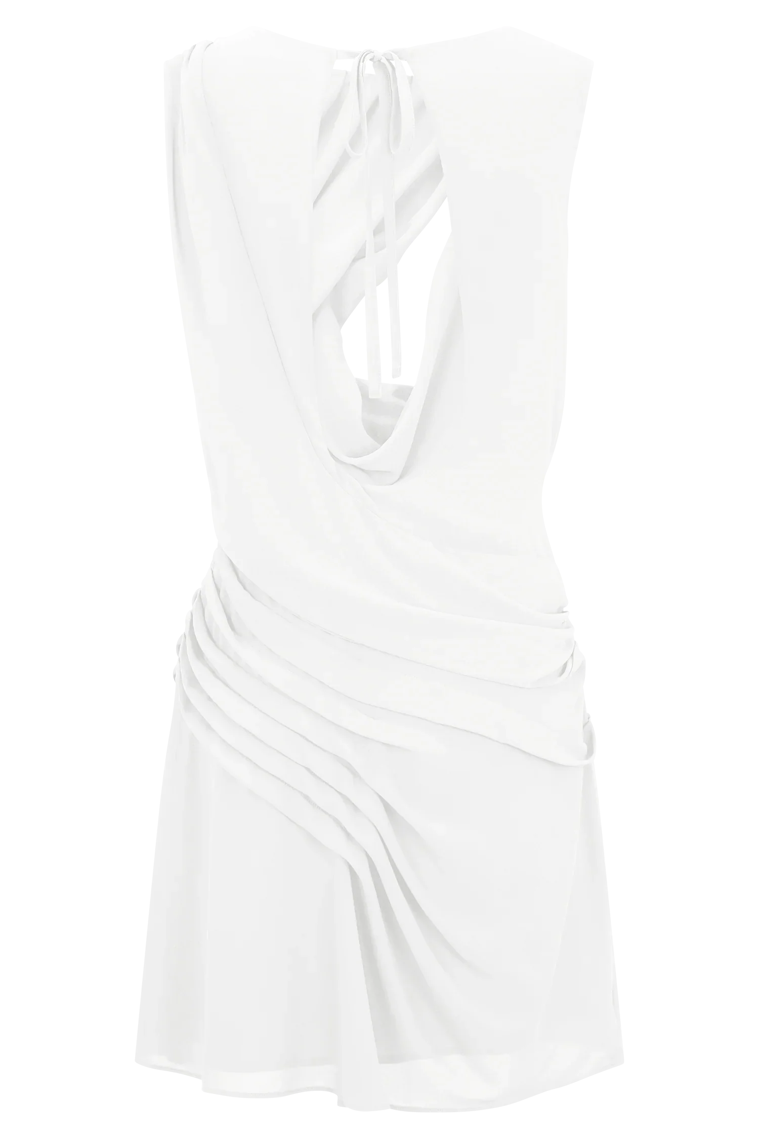 Oria Chiffon Mini Dress White