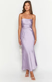 Alexia Purple Strapless Maxi Dress