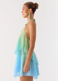 Twin Flame Mini Dress Sea Ombre