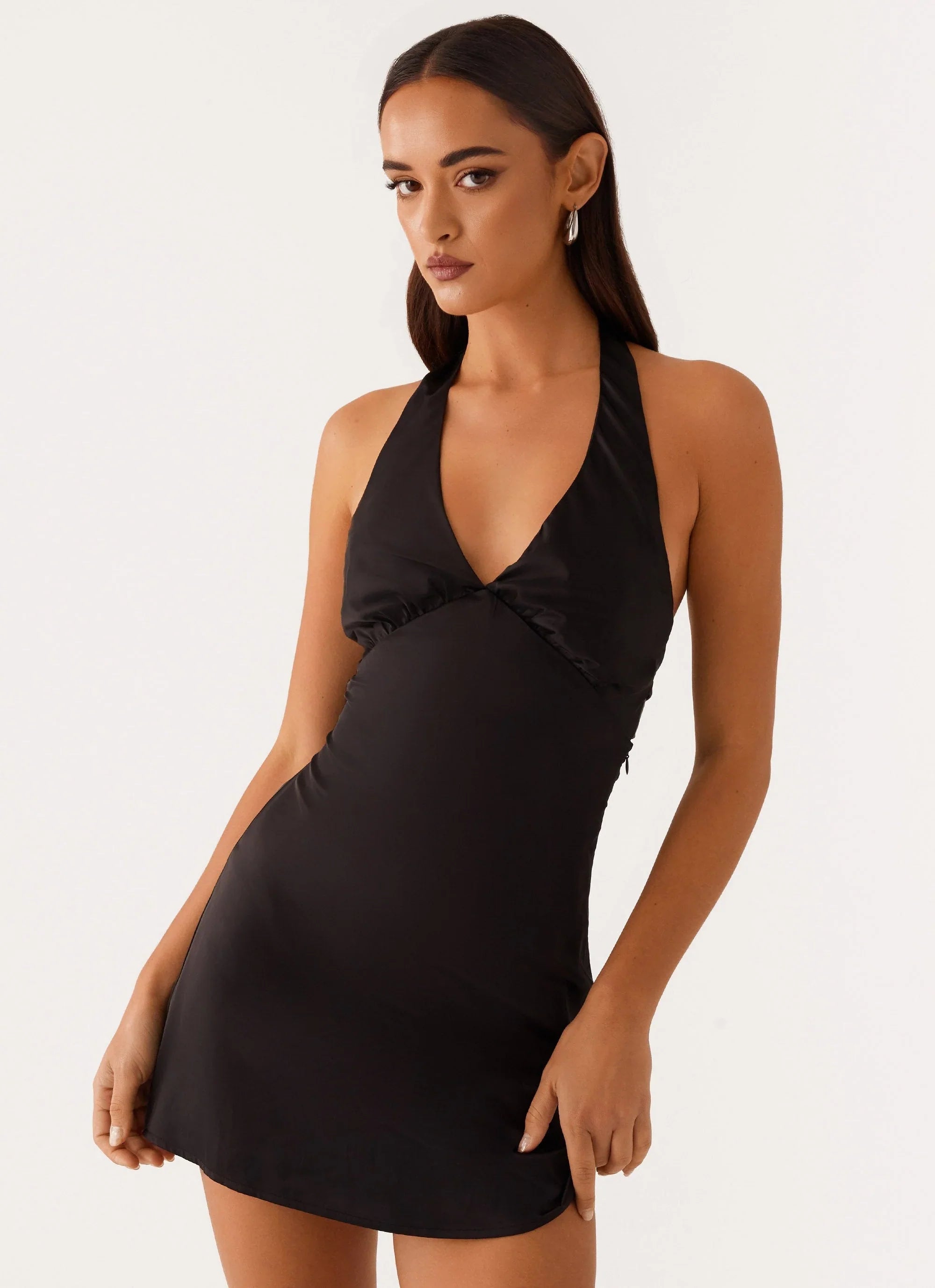 Heavy Hearted Mini Dress Black