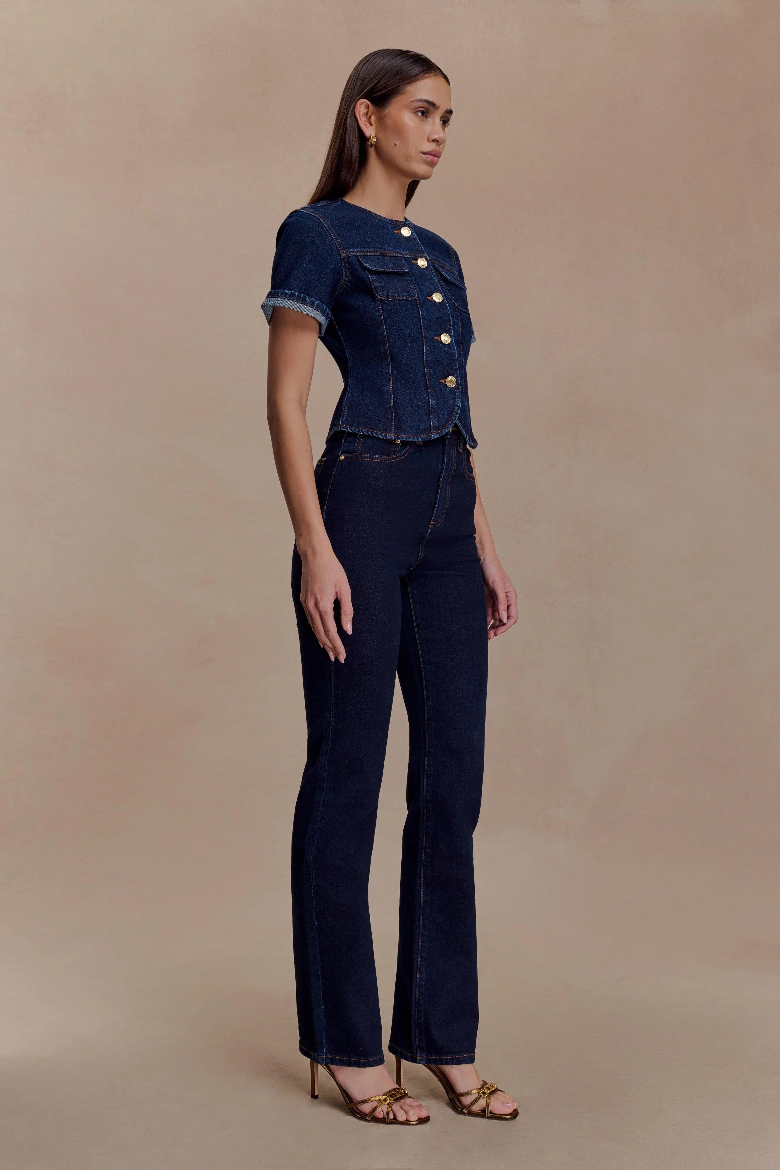 Janessa Skinny Denim Jeans Indigo Blue