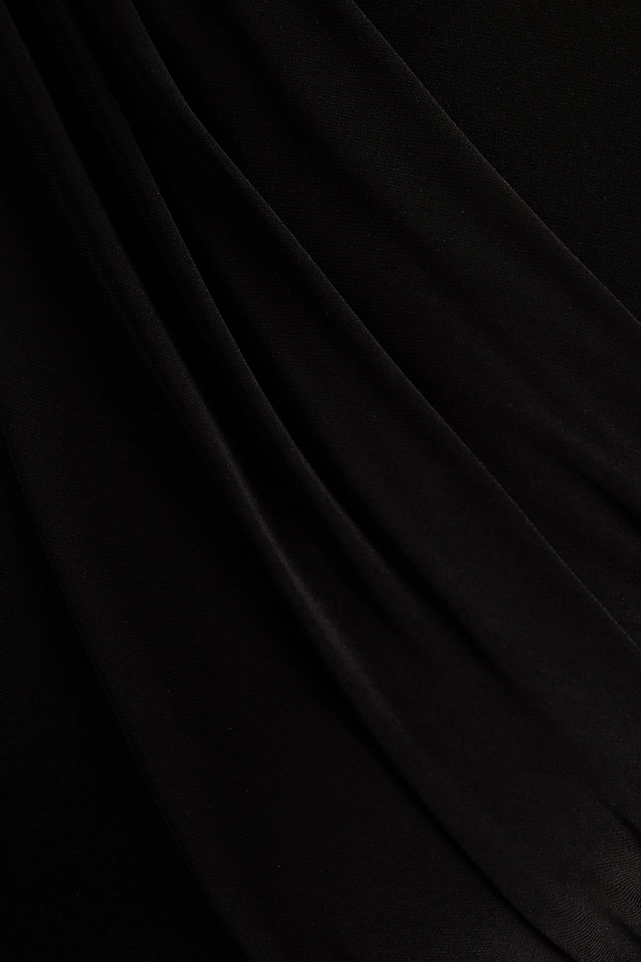Zora Black Crew Neck Mini Dress With Knot And Sash Detail