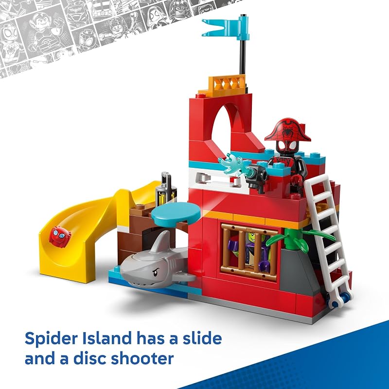 LEGO Marvel Spidey and His Amazing Friends Team Spidey Pirate Ship Building Toy for Kids Super Hero Pretend Play Set for Preschool Boys Girls Ages 4 Gift Idea for Birthdays 11208