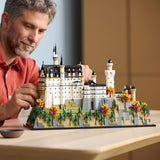 LEGO Architecture Neuschwanstein Castle Building Set Collectible Bavarian Castle Model Kit for Arts Crafts Building Blocks for Adults Ages 18 Gifts for Men and Women 21063