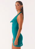 Worth It Mini Dress Blue