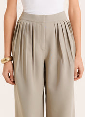 Sage Green Balloon Leg Trousers