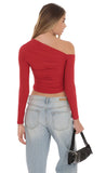 Off Shoulder Top in Red