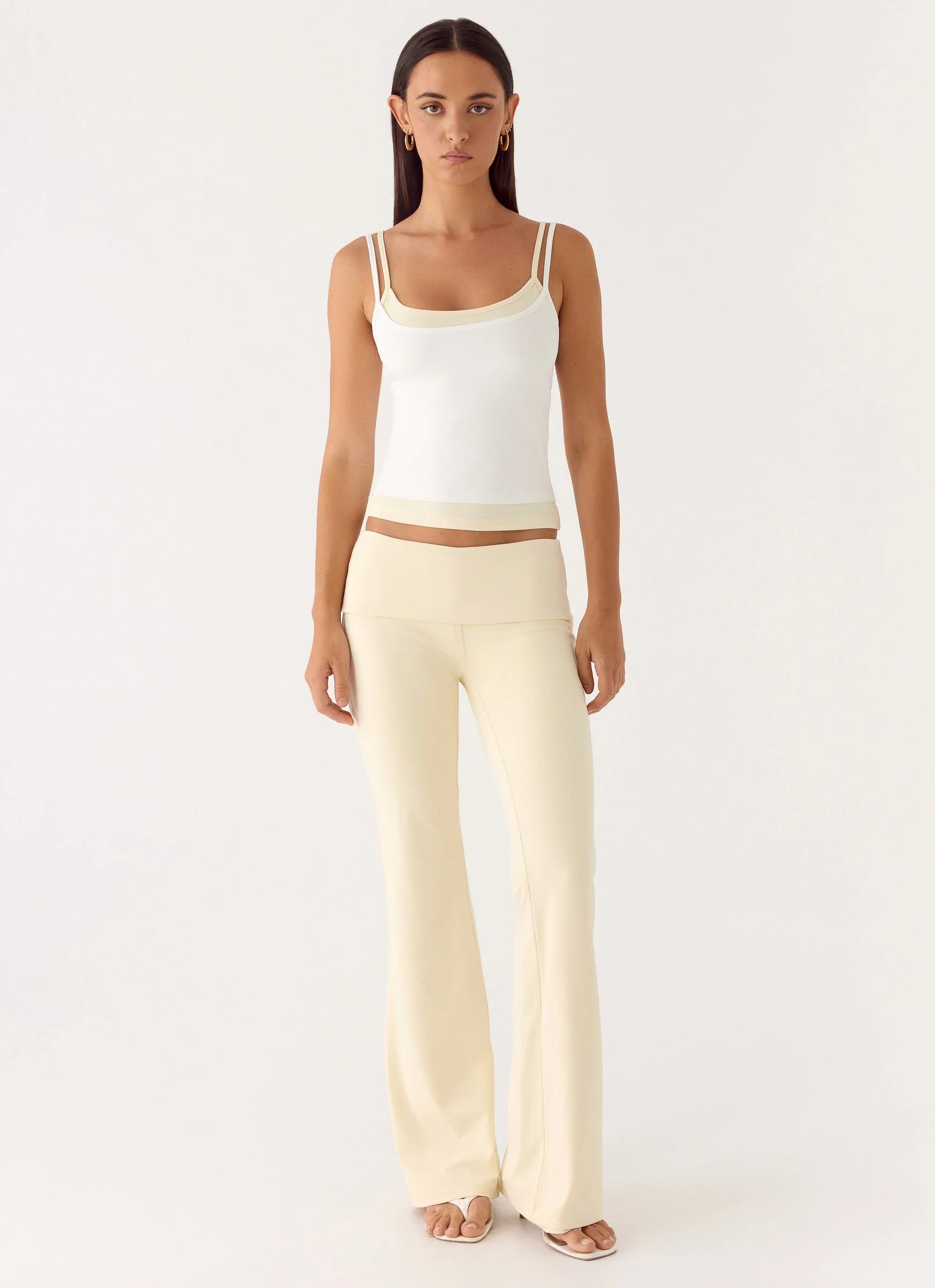 Renae Low Rise Pants Baby Yellow