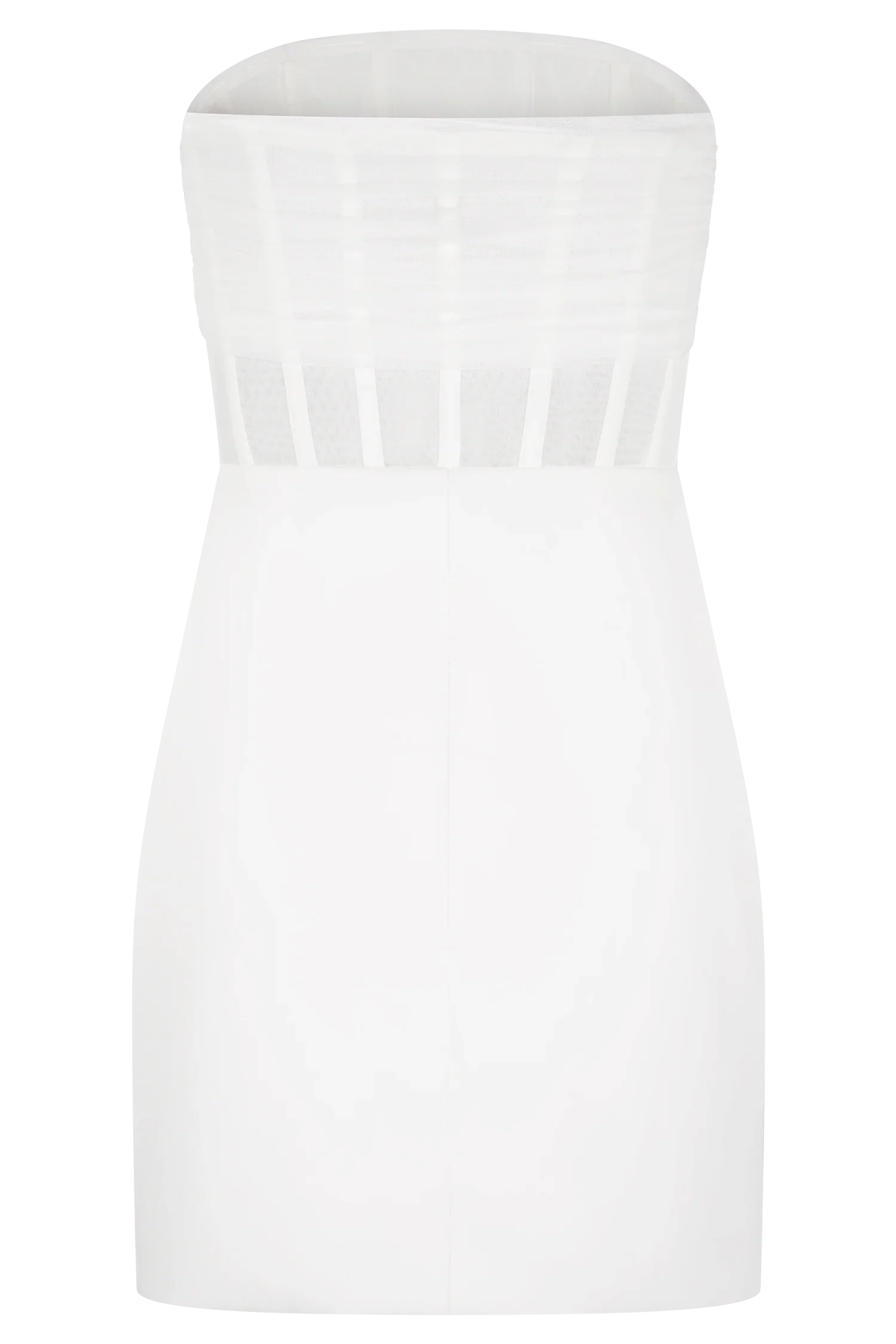 Palmer Mesh Corset Mini Dress Ivory