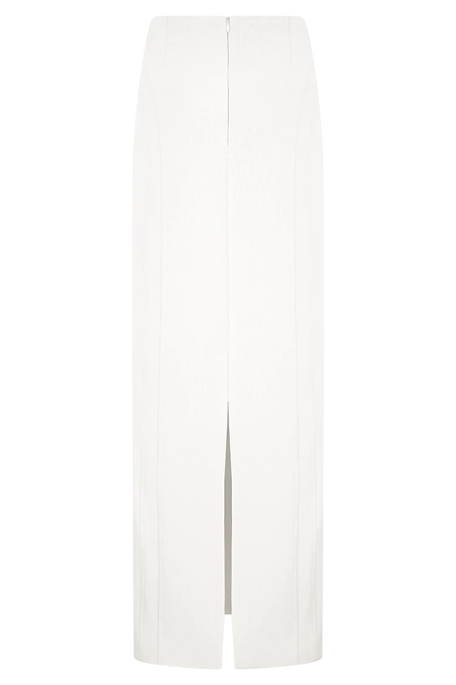 Alma High Waist Maxi Skirt White