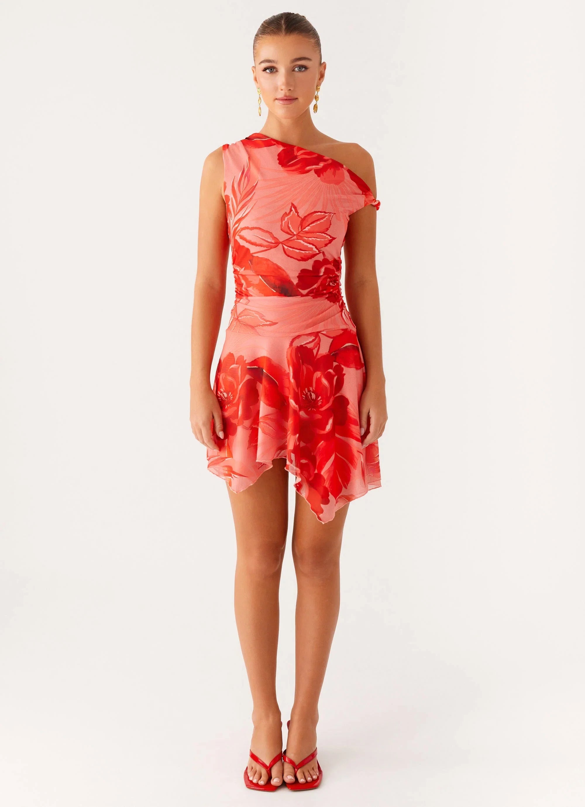 Wade Mini Dress Sicily Sunsets Print