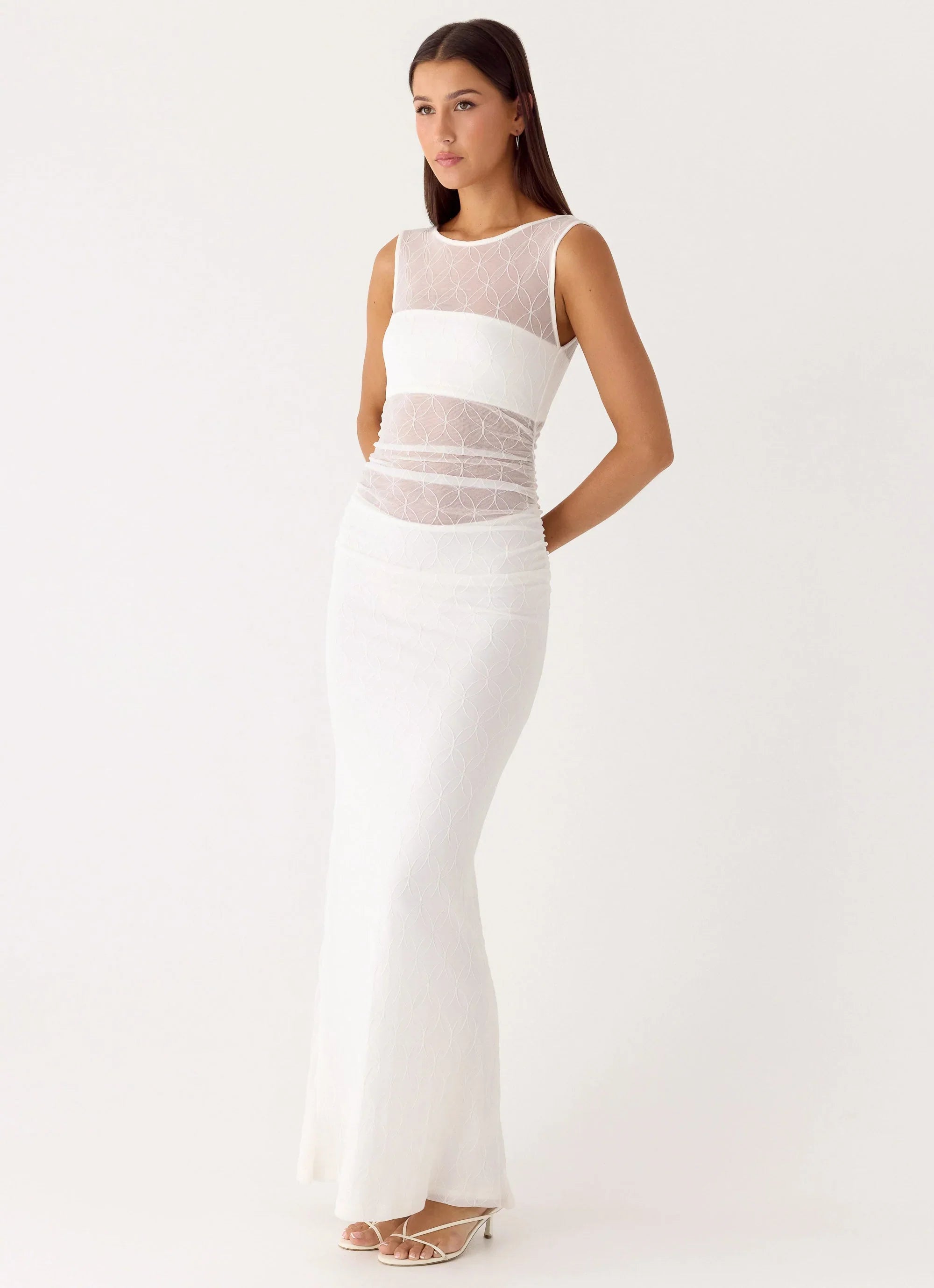 Sabre Maxi Dress White
