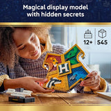 LEGO Harry Potter Hogwarts House Crest 76462 Collectible Building Toy for Girls Boys Ages 12 Display as Bedroom or Book Shelf Decor W Stand 545 pieces Gifts Idea