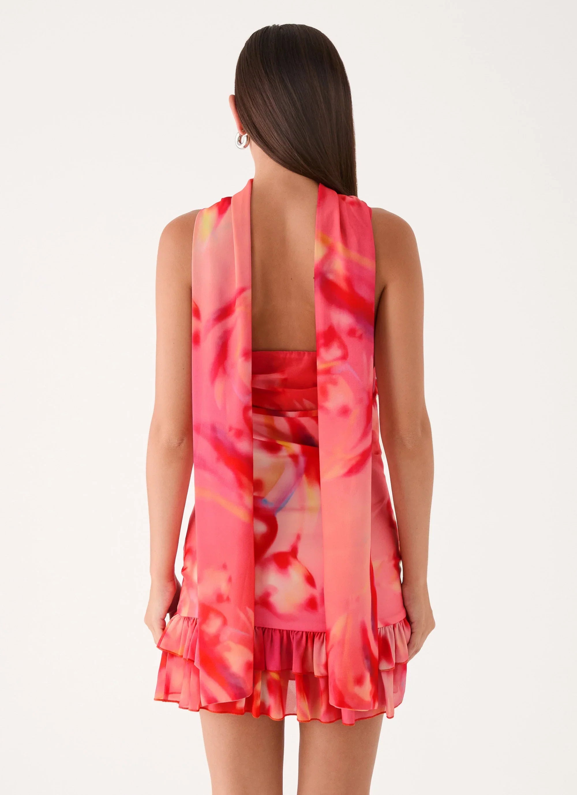 Manon Scarf Mini Dress Sun Blushed Bloom