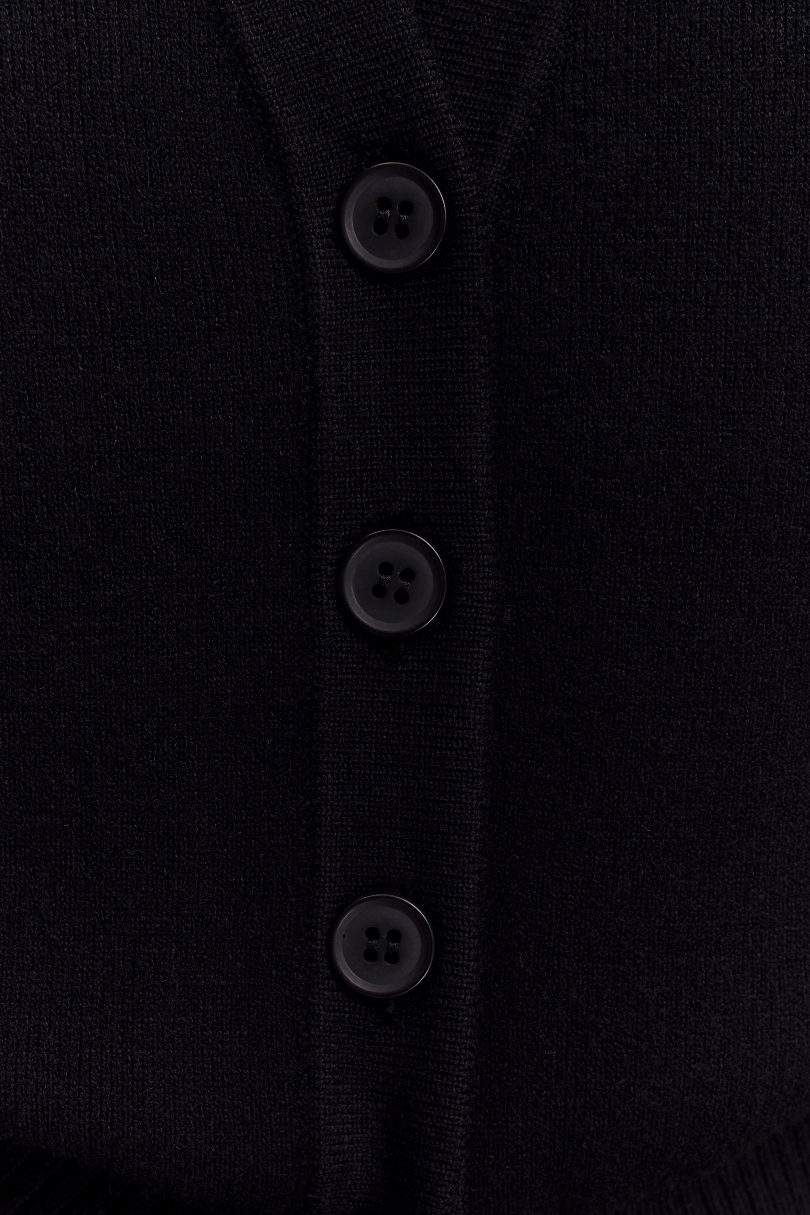 Alexia Buttoned Oversized Cardigan Black