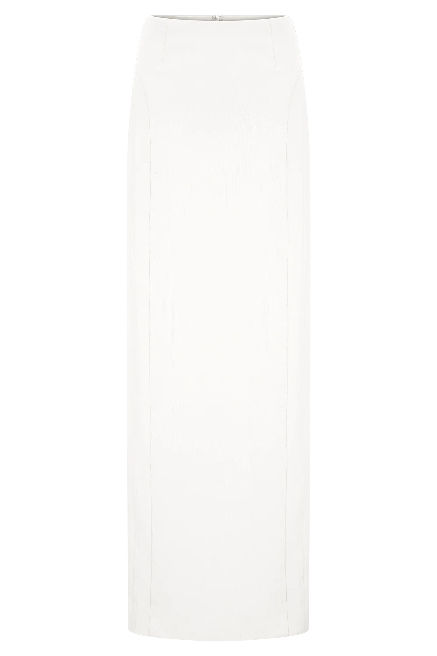 Alma High Waist Maxi Skirt White