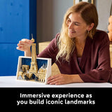 LEGO Architecture Paris City of Love Building Set for Adults Gift for Birthdays Office or Bedroom Decor for Women Men Ages 18 W Frame for Display 21064