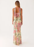 Under The Pagoda Maxi Dress Yellow Peony