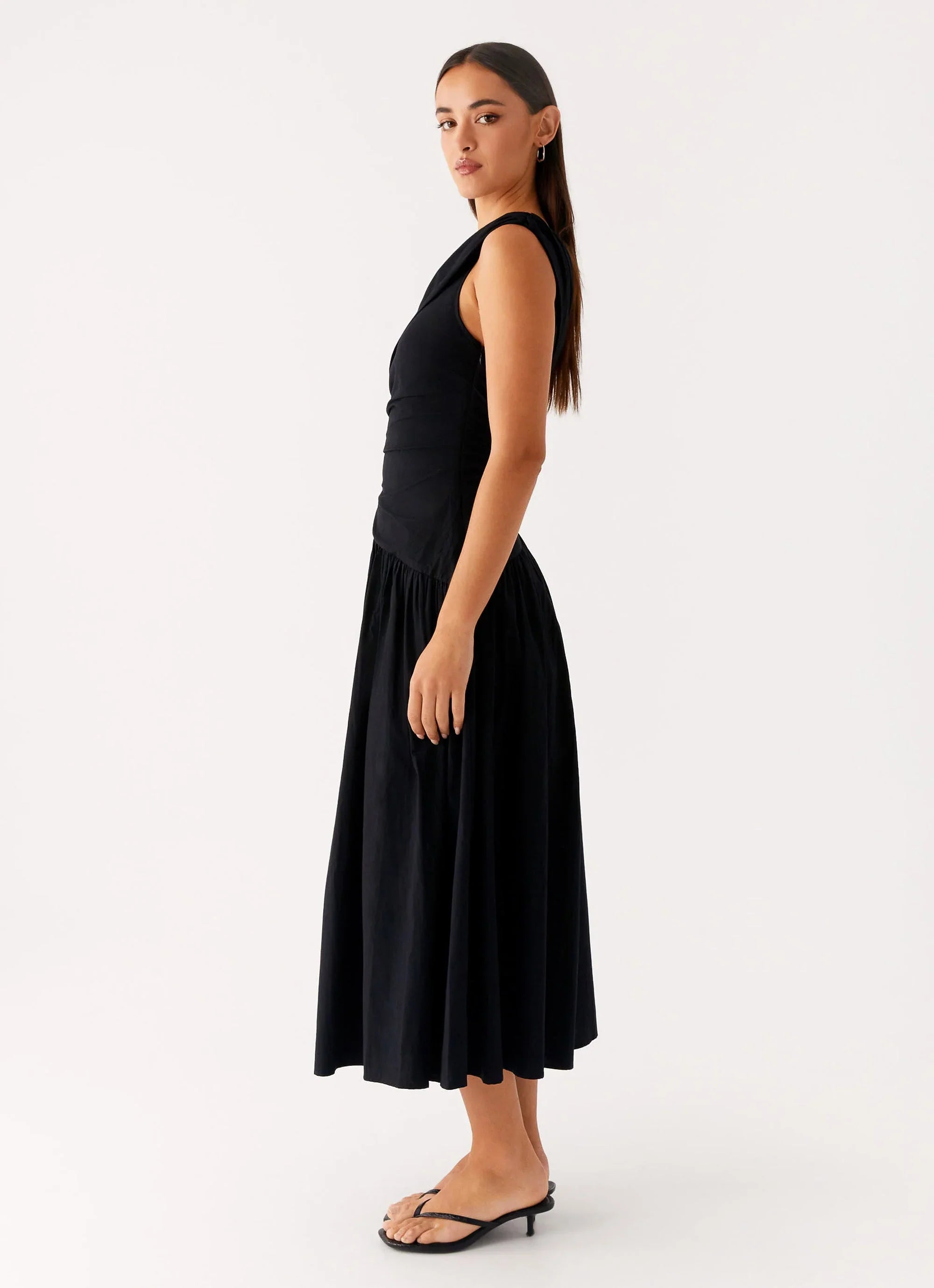 Janessa Midi Dress Black