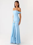 Vee Bardot Maxi Dress Blue