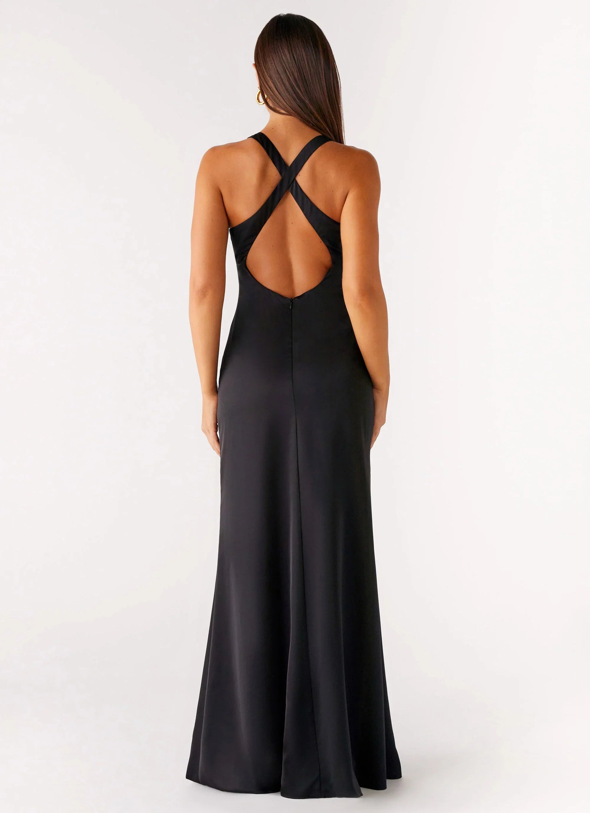 Desi Halterneck Maxi Dress Black